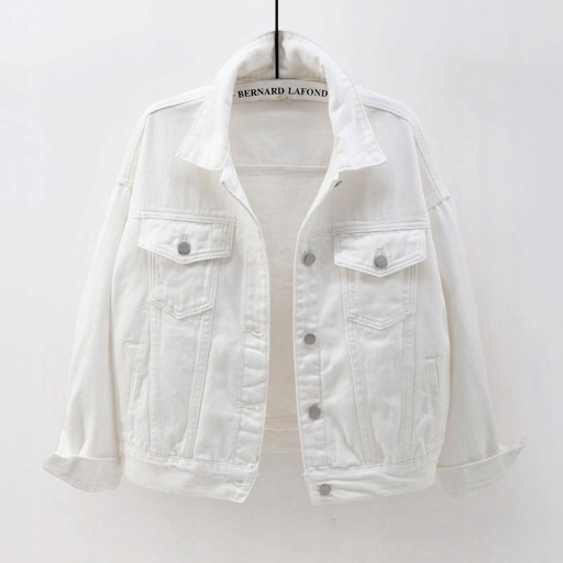 Wiosenna nowa kolorowa kurtka jeansowa plus size