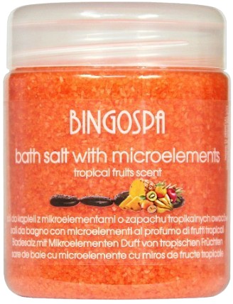 BINGOSPA Sól do kąpieli mikroelementami owoce tropikalne 550 g