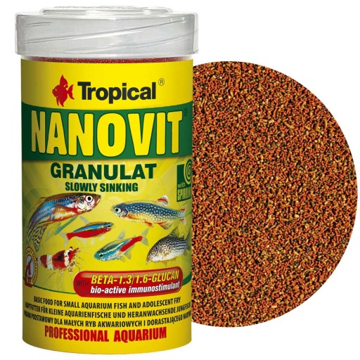 TROPICAL NANOVIT GRANULAT 100ML DLA MAŁYCH RYB