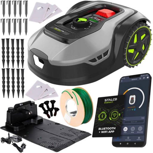 ROBOT KOSZĄCY KOSIARKA AUTOMATYCZNA RMP650 APLIKACJA WiFi STALCO S-98700