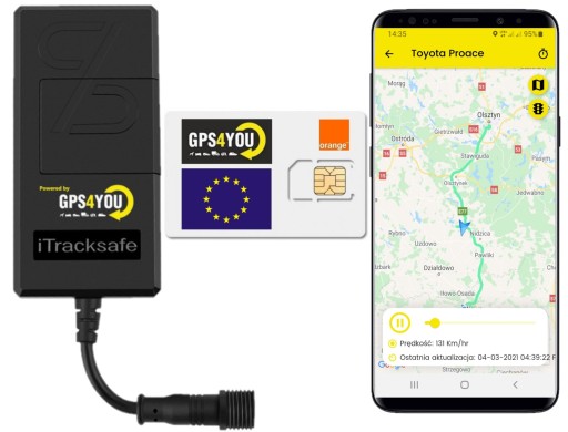 LOKALIZATOR GPS 3G do Samochodu Motocykla MONITORING UE ODCIĘCIE ZAPŁONU