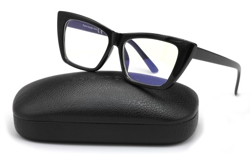 OKULARY ZERÓWKI ETUI DO KOMPUTERA FILTR BLUE LIGHT