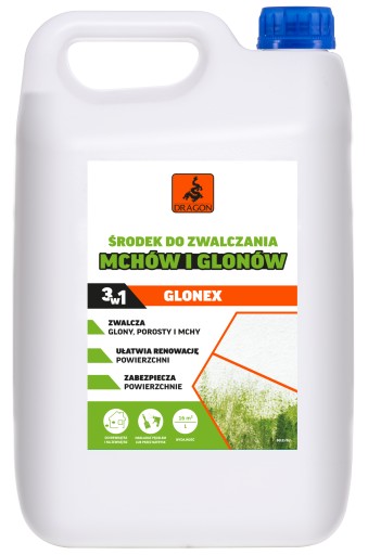 GLONEX Środek do zwalczania mchów i glonów 5 l Dragon