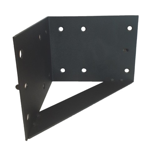 KĄTOWNIK ŁÓŻKA czarny 125x125x100 4szt