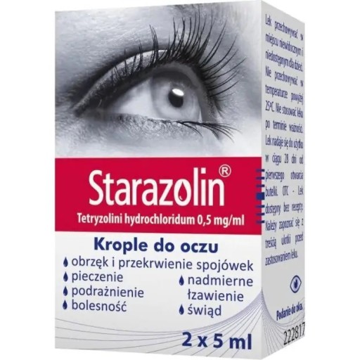 STARAZOLIN KROPLE DO OCZU 2X5 ML