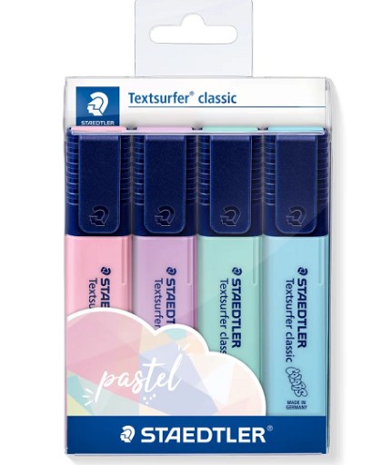 ZESTAW ZAKREŚLACZY STAEDTLER A'4 CLASSIC PASTELE