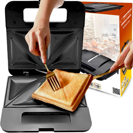 MOCNY TOSTER DO KANAPEK OPIEKACZ DO TOSTÓW SANDWICH TOSTOWNICA 1000W
