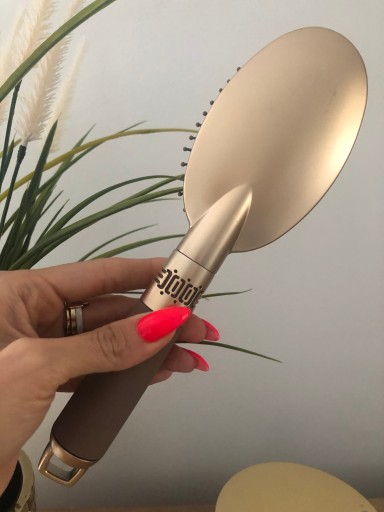 Szczotka do włosów plastikowa miękka kolor złoty