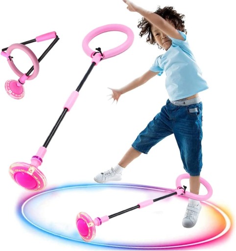 HULA-HOP NA NOGĘ SKAKANKA ŚWIECĄCA LED DLA DZIECI
