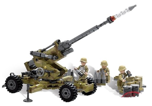 Klocki Konstrukcyjne Działo Artyleryjskie 350el