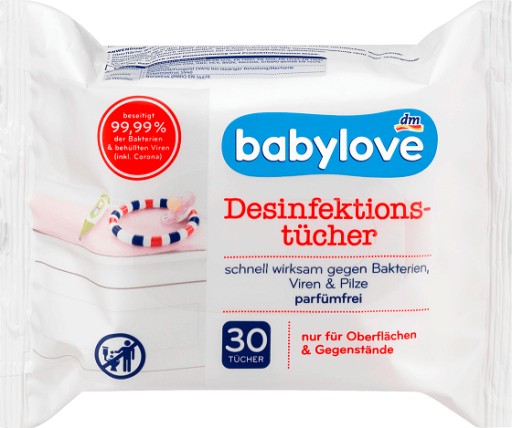Chusteczki babylove do dezynfekcji smoczków
