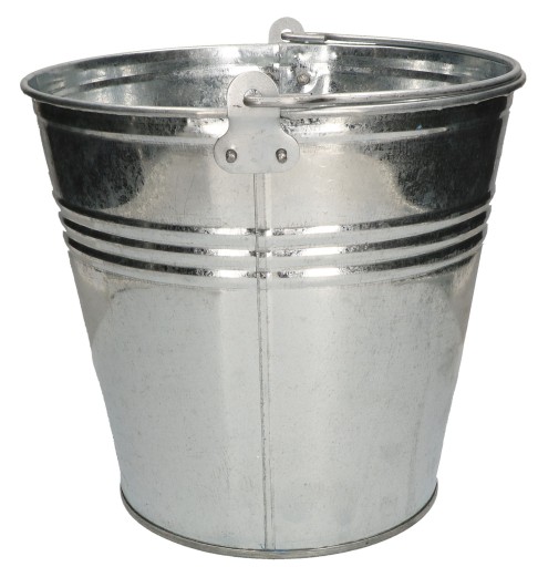 WIADRO OCYNKOWANE BUDOWLANE METALOWE 12 L BLASZANE