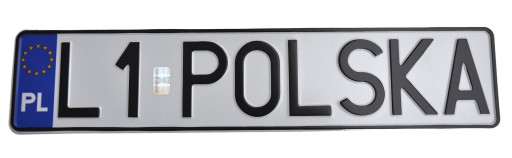 Tablica do ramek rejestracyjnych POLSKA -hologram.
