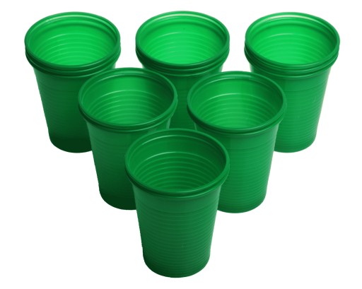 Kubki plastikowe 200 ml kolorowe 100 szt.