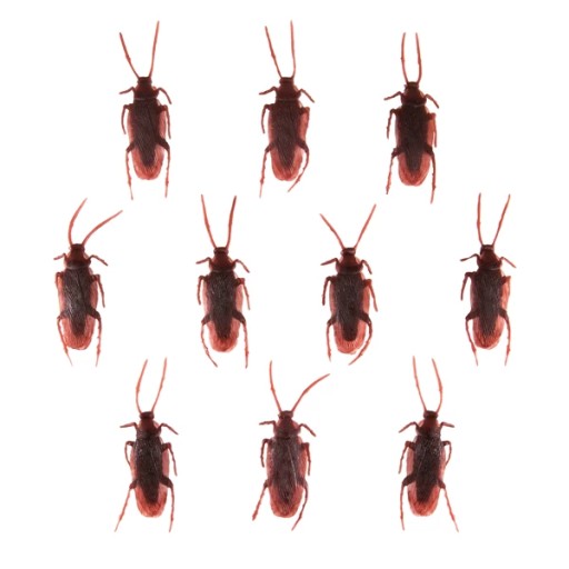 DEKORACJE HALLOWEEN KARALUCHY ROBALE STRASZNE OZDOBY 7cm PartyPal 10 sztuk