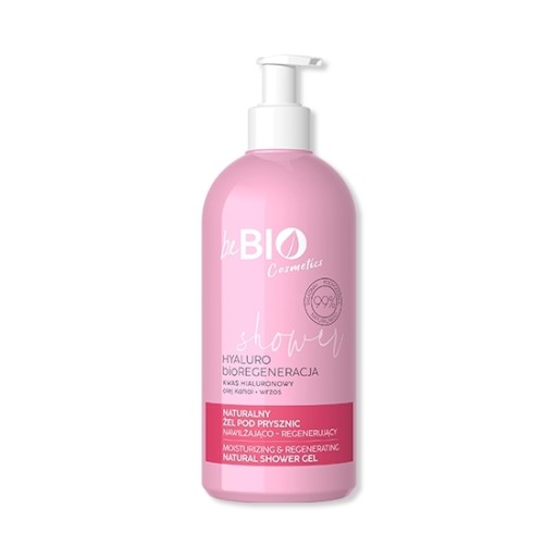 beBio Naturalny żel pod prysznic HYALURO bioREGENE