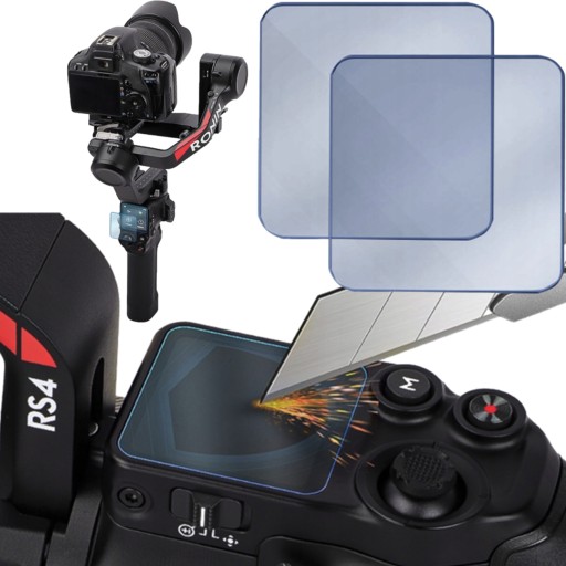 2X SZKŁO HARTOWANE OCHRONNE 9H DO DJI RS 4 / RS 4 PRO / RS3 / RS3 PRO 2SZT.