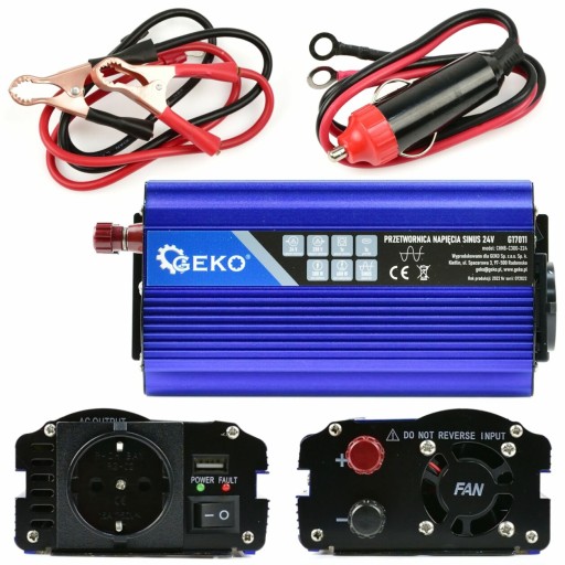 PRZETWORNICA SINUS GENERATOR NAPIĘCIA 24V 300/600W