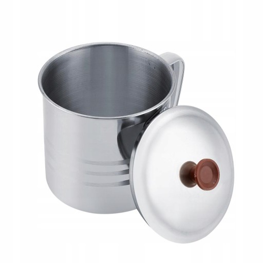 KUBEK ZE STALI NIERDZEWNEJ METALOWY KUBKI 10CM