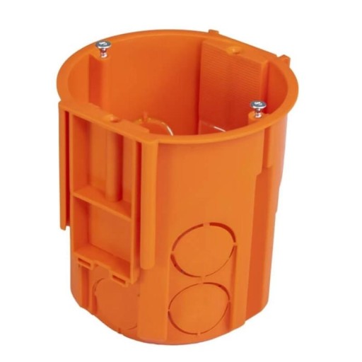 Puszka podtynkowa 60 głęboka 80mm z wkrętami