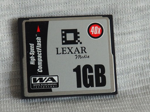 Karta pamięci Compact flash CF memory card Lexar 40x 1Gb.