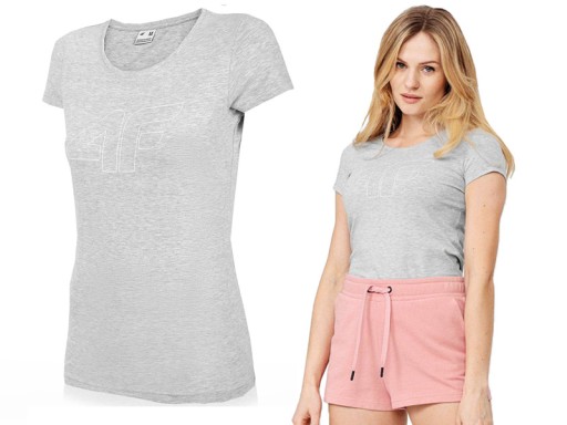 T-shirt Koszulka Damska na Siłownię Sportowa 4F L