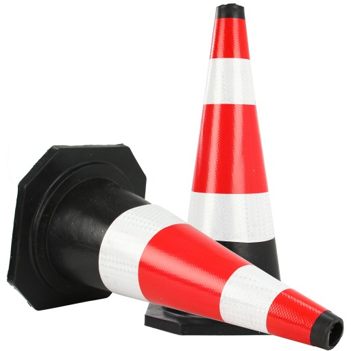 PACHOŁEK DROGOWY OSTRZEGAWCZY SŁUPEK 60CM ODBLASKOWY
