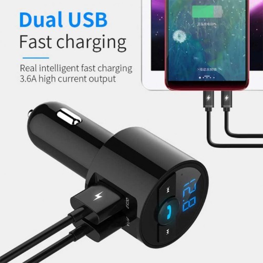 Quick Charge Wireless Car FM Transmitter for Truck