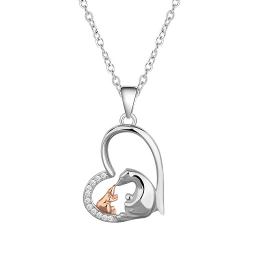 Naszyjnik 925 Sterling Silver Moxan Diamond Prezent urodzinowy