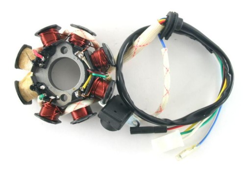 Iskrownik stator do skuter 4T GY6 8 cewek 5 kabli ROMET Junak ZIPP