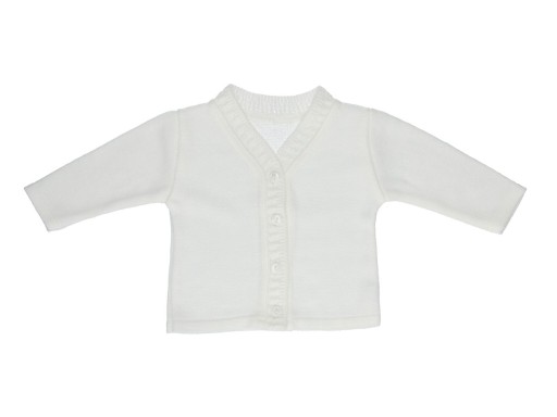 BIAŁY SWETER SWETEREK DZIEWCZĘCY 86cm CHRZEST