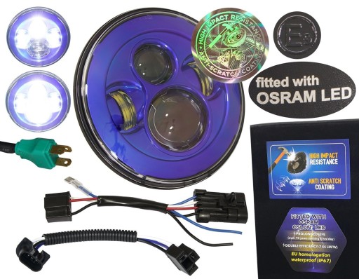 lampa LED chipy OSRAM 7 cali reflektor homologacja