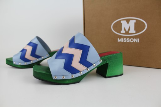 Missoni klapki na obcasie roz.38 (CK1140)