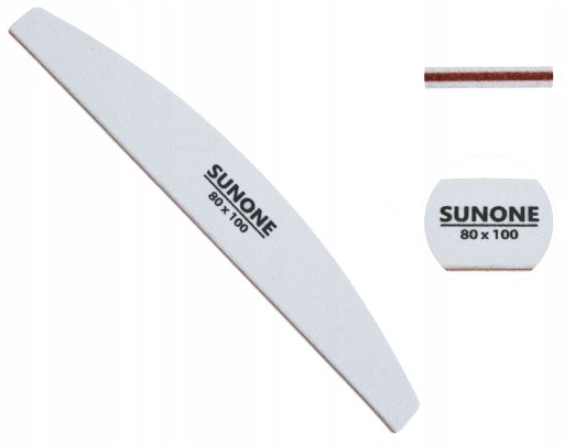 SUNONE Pilnik Biały Łódka 80/100 - 10 sztuk