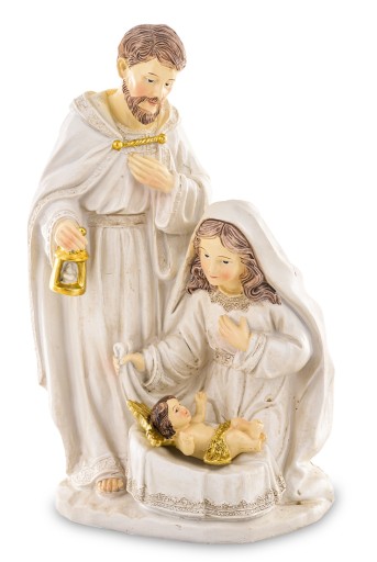 SZOPKA BOŻONARODZENIOWA STAJENKA FIGURKA ŚWIĄTECZNA ŚWIĘTA RODZINA 28cm
