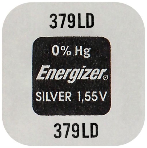 1x bateria srebrowa mini Energizer 379 / SR521SW / SR63