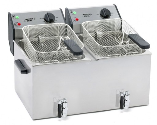 FRYTOWNICA GASTRONOMICZNA ROLLER GRILL 2x8L 7200W