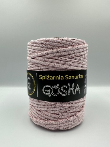 Sznurek Bawełniany 5mm do Makrama Rękodzieło GOSHA Róż Pudrowy