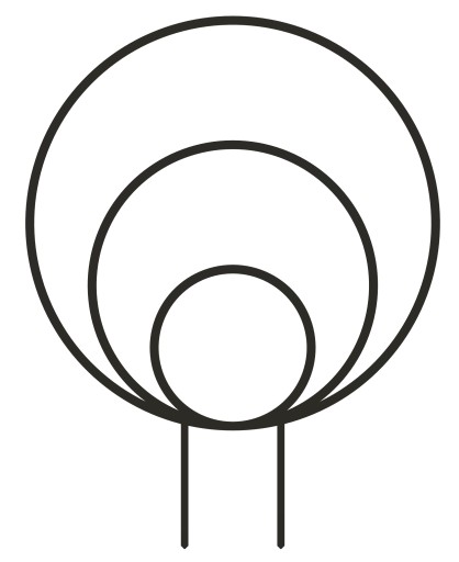 PODPÓRKA KWIATÓW ROŚLIN PERGOLA KOŁA OBRĘCZ 25cm