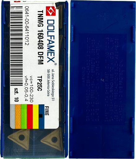 Płytki TNMG 160408-DFM TP25C DOLFAMEX