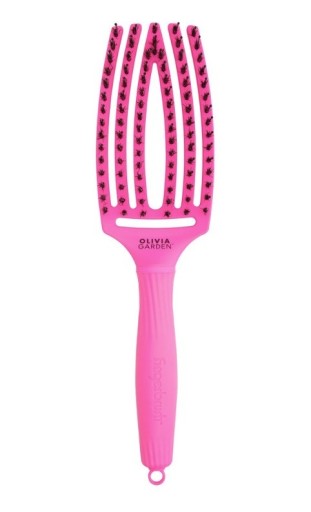 Olivia Garden Szczotka do Włosów Finger Brush Care Iconic Neon Pink