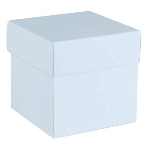 Pudełko exploding box błękitne 10x10x10