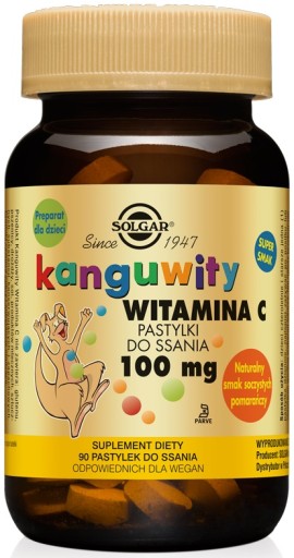 SOLGAR KANGUWITY 90p WITAMINA C DO SSANIA 100mg