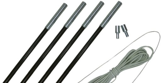 Pałąki do namiotu włókno szklane 54x11mm EUROTRAIL