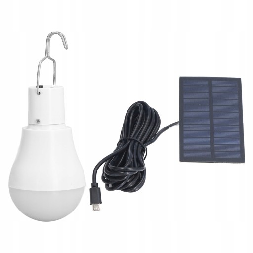ŻYRANDOL LAMPA SOLARNA LED ŻARÓWKA OGRODOWA