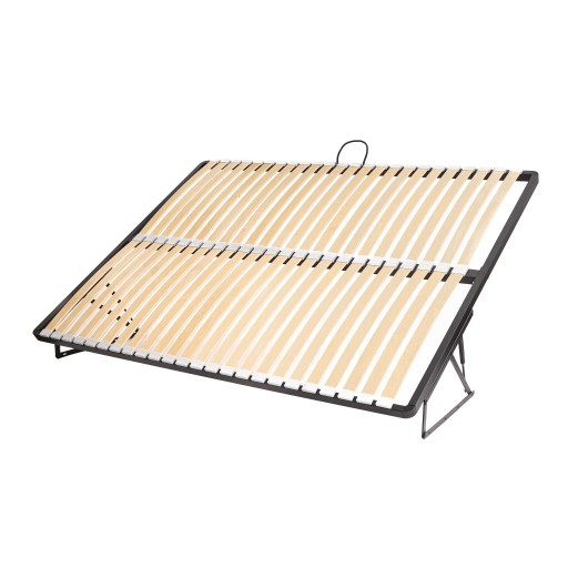 STELAŻ DO ŁÓŻKA 140X200 PODNOSZONY OD BOKU GĘSTY 48 LISTEW METALOWY BOCZNY