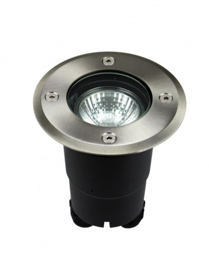 Lampa najazdowa okrągła 11x11 INOX