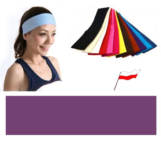 Opaska BAWEŁNA 95 % + LYCRA 5 % 5cm BAKŁAŻAN