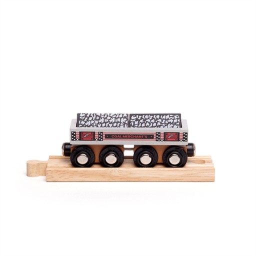 veligo BJT408 DUŻY WAGON Z WĘGLEM Kolejka drewnian