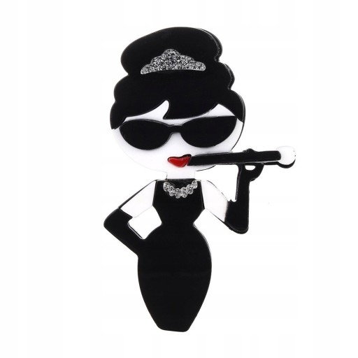 broszka przypinka Hepburn śniadanie u